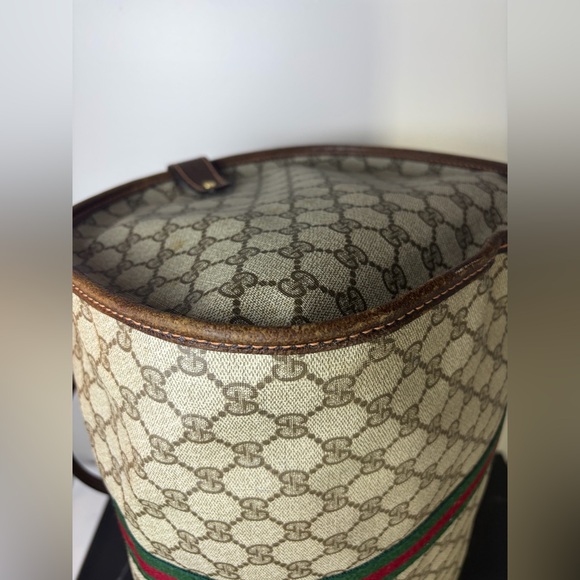 Vintage Gucci Boston Duffle/Doctor Bag Brown UNISEX - Picture 11 of 11